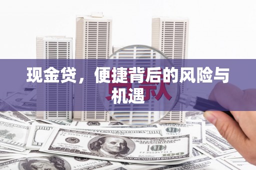 和美现金贷，便捷背后的风险与机遇