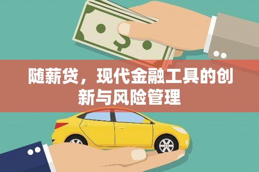 和美随薪贷，现代金融工具的创新与风险管理