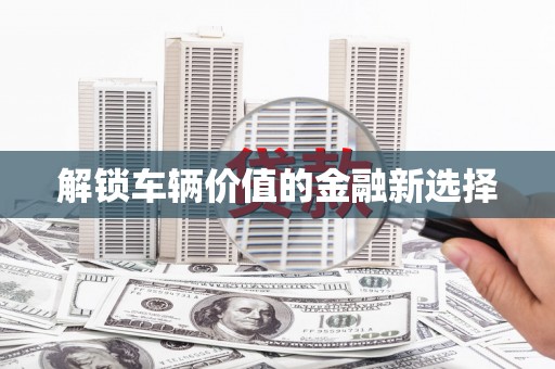 和美解锁车辆价值的金融新选择