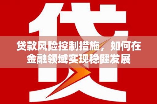 和美贷款风险控制措施，如何在金融领域实现稳健发展