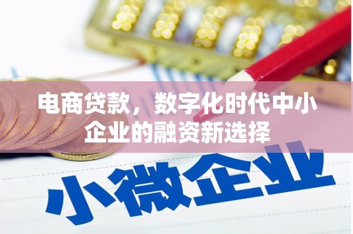 和美电商贷款，数字化时代中小企业的融资新选择