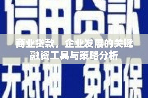 和美商业贷款，企业发展的关键融资工具与策略分析