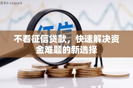 和美不看征信贷款，快速解决资金难题的新选择