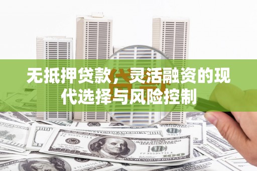 和美无抵押贷款，灵活融资的现代选择与风险控制