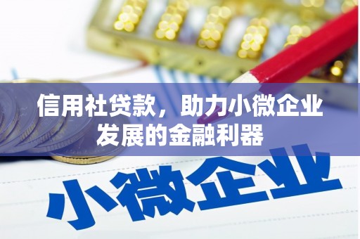 和美信用社贷款，助力小微企业发展的金融利器