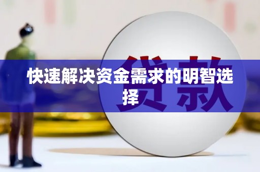 和美快速解决资金需求的明智选择