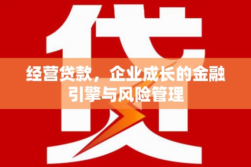 和美经营贷款，企业成长的金融引擎与风险管理